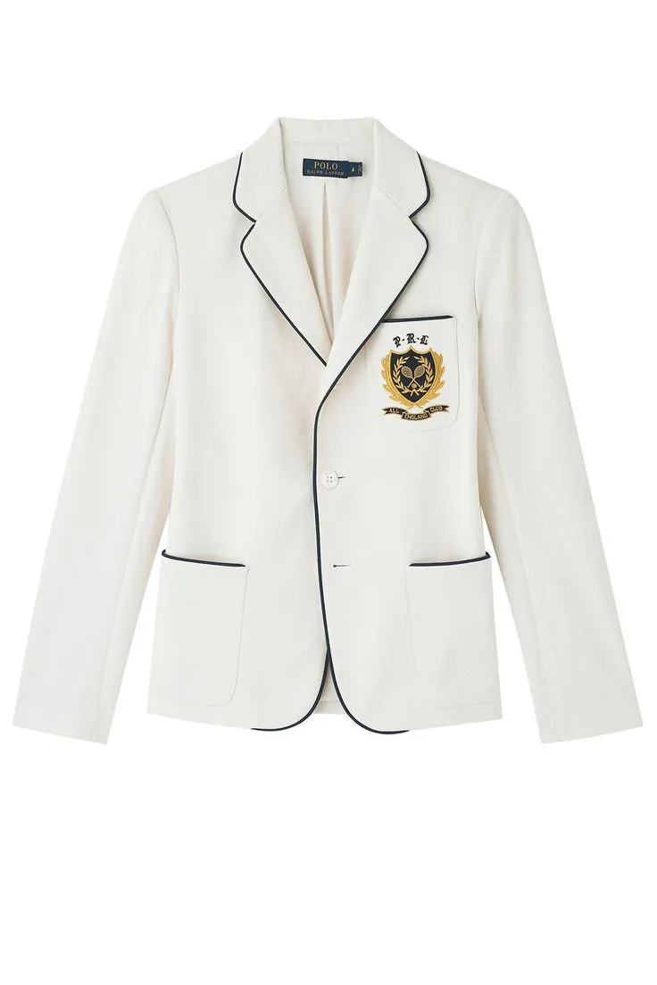 School uniform blazer with custom logo integration